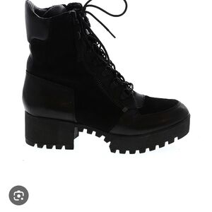 Kendall & Kylie Black Combat Boots